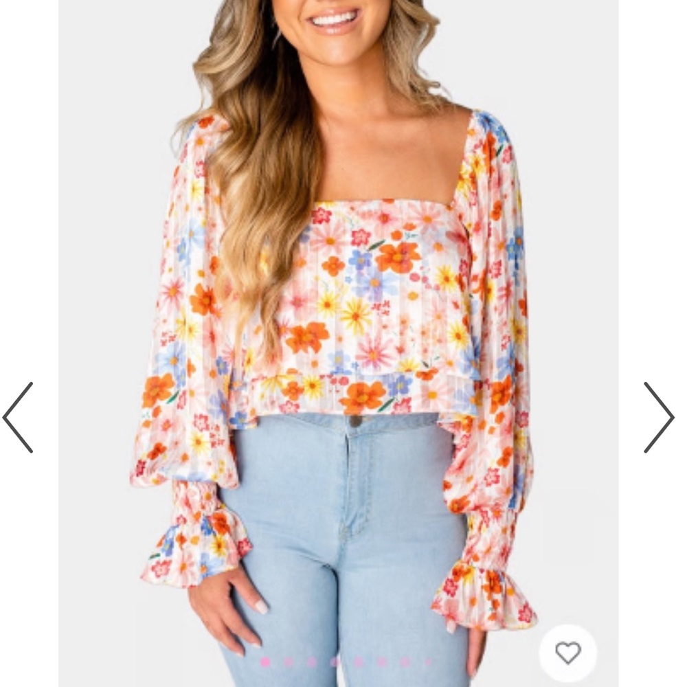 Flowy Cropped Top - Wild Flower